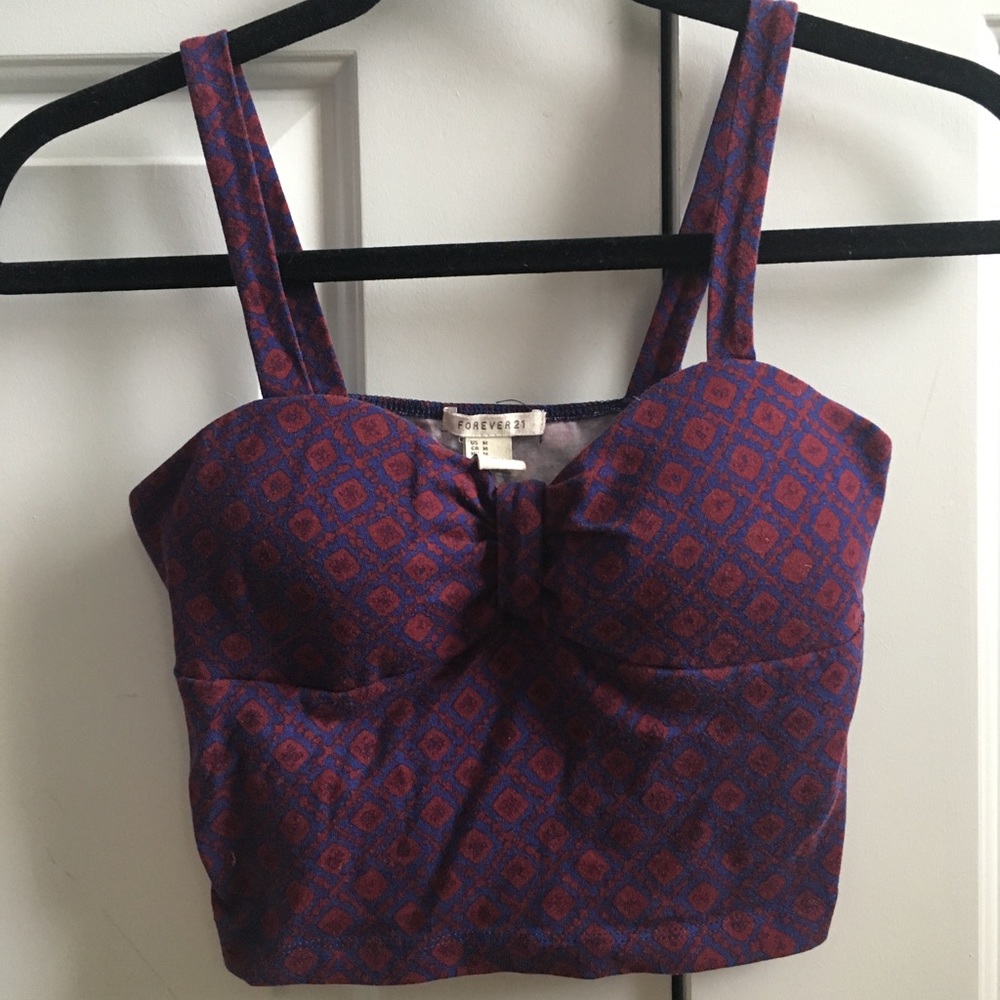 Crop Bustier Tank Padded